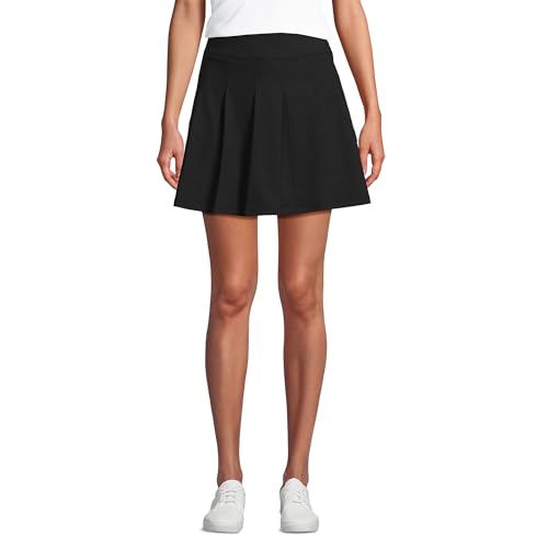 Lands' End Women's Active High Impact High Rise Skort Large Black