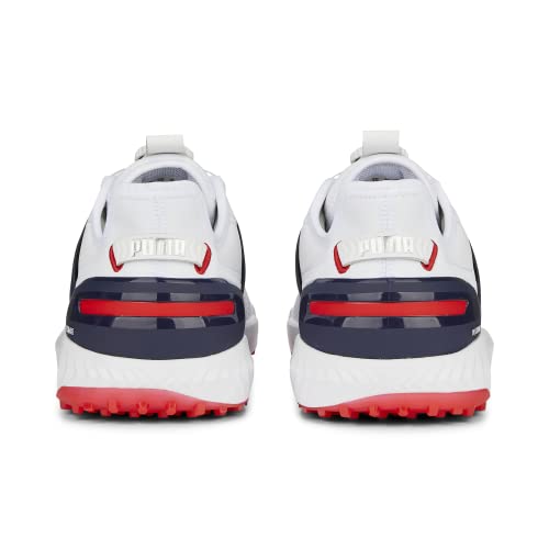 PUMA Golf Men's Ignite Elevate DISC Golf Shoe, Puma White-Puma Silver-Puma Navy, 14 by PUMA Golf - Image 3