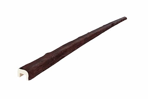 VIGA IMITACION MADERA DECORATIVA DE POLIURETANO 7CM DE ANCHO X 5.5CM DE ALTO X 3 metros DE LARGO (Nogal oscuro)