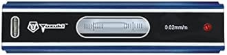 YUZUKI Precision Straight Block Level 100mm High-Accuracy with 0.02mm/m Sensitivity, Cast Iron Base and V-Groove for Flat and Round Surfaces | Ideal for Engineering and Machining