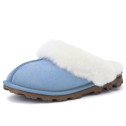 Image of WaySoft Women's 100% Genuine Australian Sheepskin Scuff Slippers