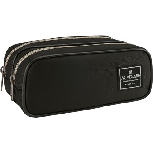 Tilibra - Estojo Dup G Academie Preto, Multicor