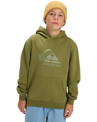 Quiksilver - Sudadera de Forro Polar con Capucha (8), Color Verde