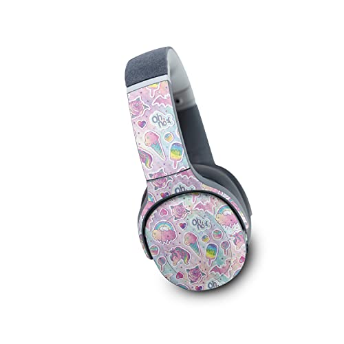 Image of MightySkins Carbon Fiber Skin Compatible with Skullcandy Crusher Evo Wireless - Unicorn Popsicle | Protective, Durable Textured Carbon Fiber Finish | Easy to Apply