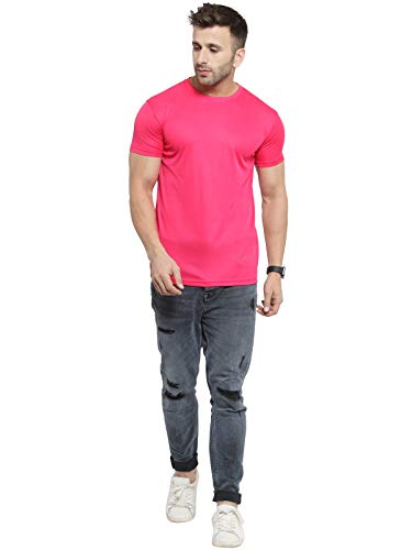 Image of AWG ALL WEATHER GEAR Men's Round Neck Half Sleeves, Lightweight Quick Dry Regular Dry Fit Sports T-shirt