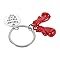 MUCKLILY Red Boxing Gloves Keychain Metal Pendant Symbol of Courage Strength for Men Women Boxing Enthusiasts