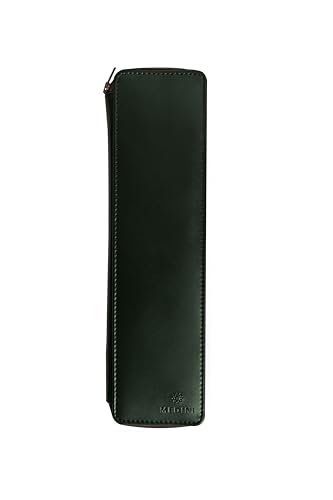 MEDINI Sovereign Black - AR-Coated Sapphire Crystal Glass, Brown Strap With Green Cover