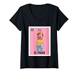 Photo Gallery donna funny mexican lgbt design - el pride maglietta con collo a v Photo Gallery donna funny mexican lgbt design - el pride maglietta con collo a v