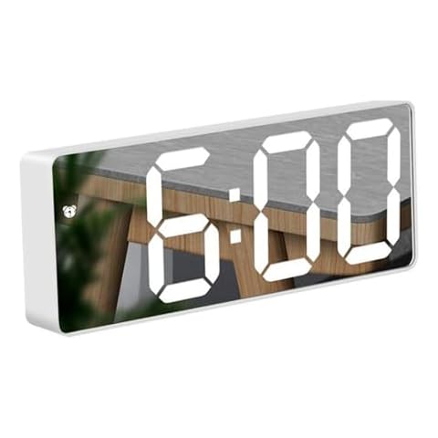 ZZOSRDR LED Digital Mirror Alarm Clock Cover