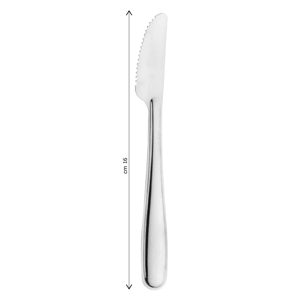 Pintinox USE&REUSE 50 coltelli acciaio inox nichel free, alternativa alle posate monouso in plastica e legno. Lavabili in lavastoviglie e riutilizzabili o riciclabili (50 coltelli)