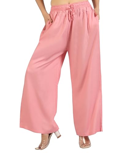 Image of BENKILS Women's Cotton Reyon Regular Fit Palazzo Pants - Available Size - M to 6XL