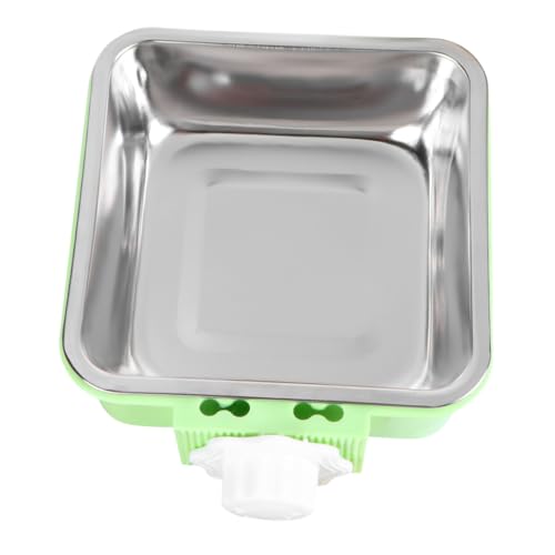 Yardwe Mounted Dog Bowl Detachable Puppy Water Bowl Safe Stainless Steel Pet Feeder