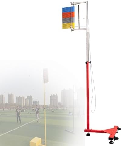 Vertical Jump Tester Equipment，Basketball Vertical Jump Tester, Fitness Training Sport Challenger, High Jump Training Equipment, Sport Challenger Physical Jump Measuring, Colorful Vanes,1.4m