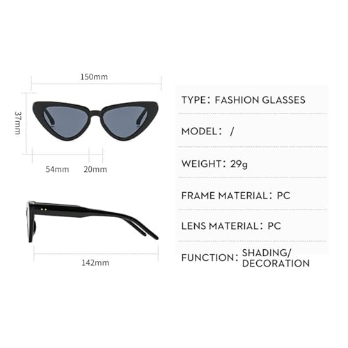 willochra Small Triangle Cat Eyes Sunglasses Men Women Vintage Candy Color Gradient Sun Glasses Travel Shades UV400 F274