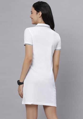 Image of Wear Your Opinion Women's S to 5XL Plus Size PQ Polo Collar Neck Style Midi Tshirt Dress