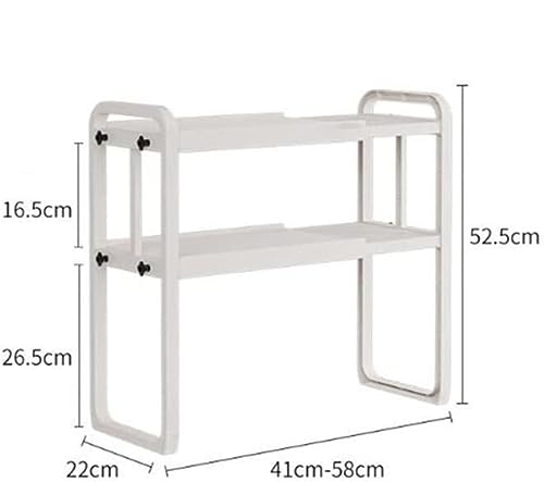 Support four à micro-ondes extensible 2 niveaux pour libérer votre plan de travail - 3