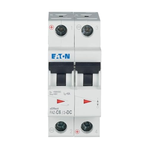 Eaton 279137 disjoncteur DC 6 A 2P courbe C commande protection tableau electrique