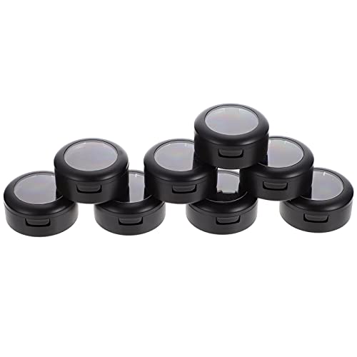 Minkissy 48Pcs Eye Girls Travel Jar Plastic Tin Replacement Dumb Lotion Eyeshadow Home Pot Sample Holder Black Cream Empty Cosmetic For Mini Makeup Storage Diy Container Mm Dispenser #TOP3