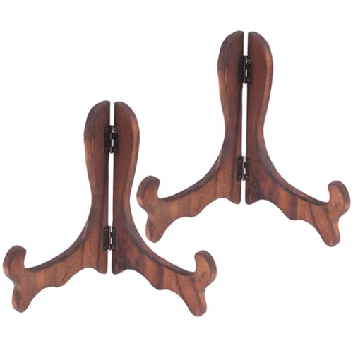 Zerodeko Soporte De Exhibición De Platos Y Marcos De Fotos Con Alambre Metálico Grueso Caballetes De Escritorio Estables Y Seguros Para Decoración Del Hogar Juego De 2