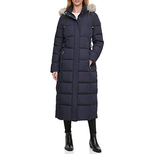 dkny navy coat