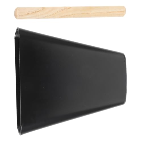 IMIKEYA 6 Inch Metal Cowbell with Wooden Stick - Handheld Percussion Noise Maker for Musical Events and