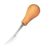 BeaverCraft Cuchillo de Tallado en Madera C17P – Cuchillo Sloyd Chip en Acero al Carbono – Herramienta de Whittling para Principiantes y Profesionales – Utensilio Manual para Carpintería