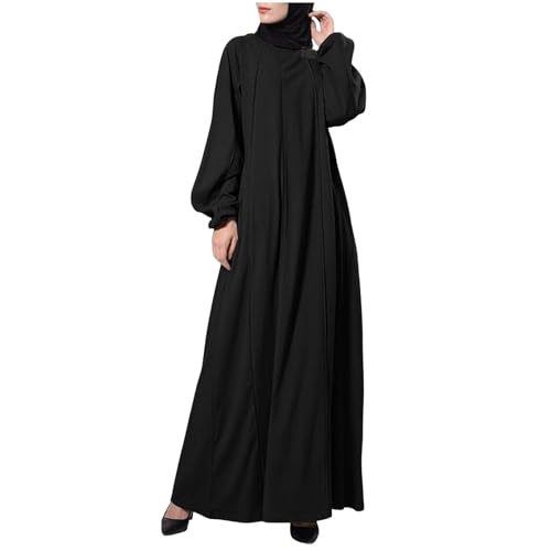Vestidos musulmanes para mujer, lisos, para ocio, oficina, vestidos largos, elegantes, informales, cómodos, transpirables, oración islámica, Abaya