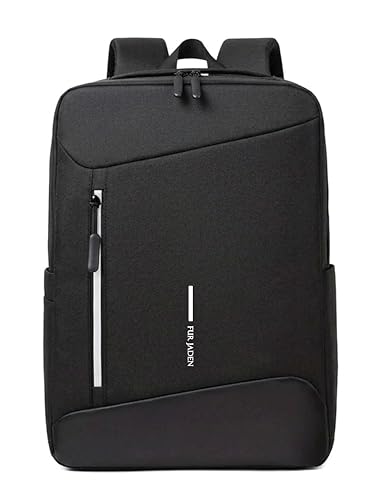 Image of FUR JADEN Anti Theft Number Lock Backpack Bag with 15.6 Inch Laptop Compartment, Organizer Pocket for Men Women Boys Girls (Black)