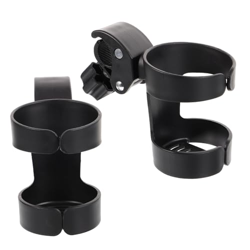 Operitacx 2個老人用助行器杯架 調節可能転式カップホルダー シニア向けウォーカー 車椅子 ベビーカー対応 軽量携帯ドリンクホルダー 外出旅行