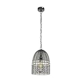 EGLO MARRACAS iluminación de suspensión Acero 60 W, Níquel-nero
