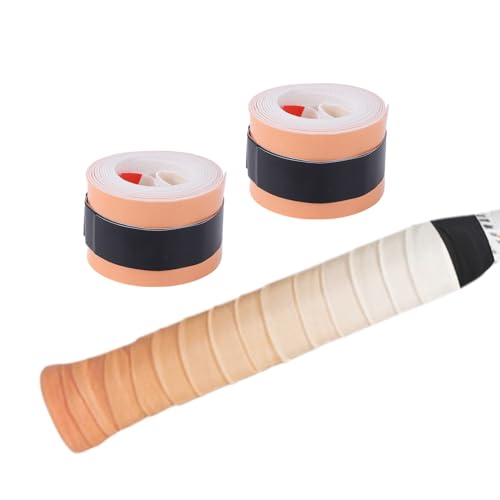 CAPASTEC グリップテープ テニス バドミントン 2本セット グリップ テープ 握り心地良い 釣り竿 自転車 野球 ラケット用 ウェットタイプ オレンジ(グラデーション)/接着テープ:黒