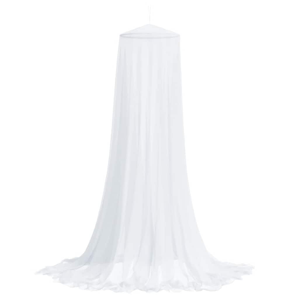 Moskitonetz für Bett aus Polyester Weiß 56 x 56 x 220 cm, 220 Mesh, A Rahmen Form mit breitem Eingang, für 200 cm Bettbreite, für Schlafbereich, Reise und Zuhause