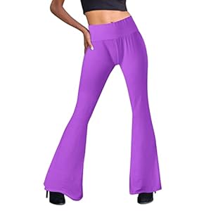 LULER Casual damesbroek met uitlopende pijpen en hoge taille broek rood dames sexy