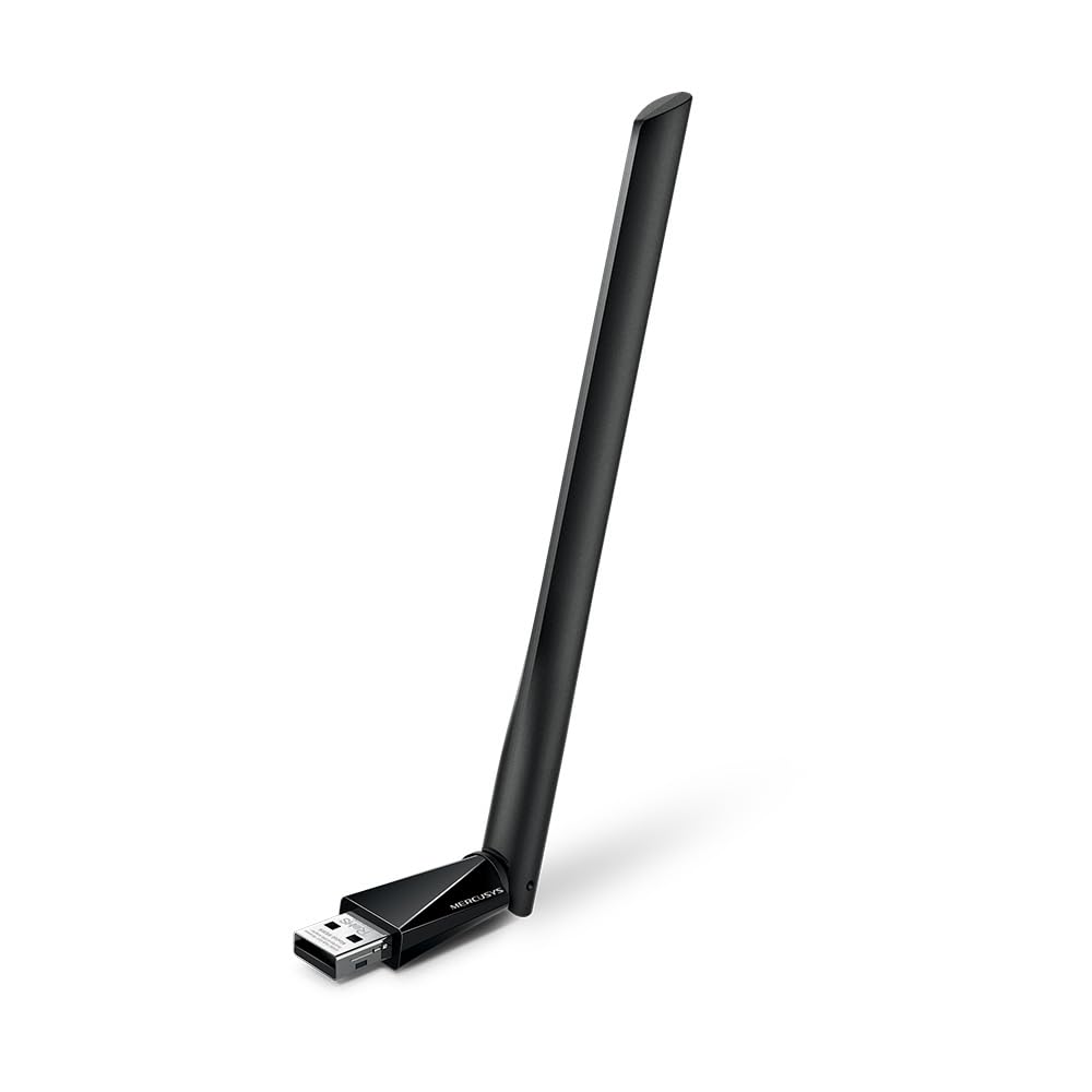 Mercusys TP-Link MU6H Adattatore WiFi AC650 USB ad Alto Guadagno Dual-Band 200Mbps 2.4GHz 433Mbps 5GHz