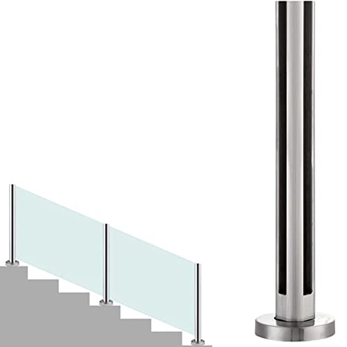 Poteaux de balustrade au sol pour sécuriser sans masquer la vue de terrasse