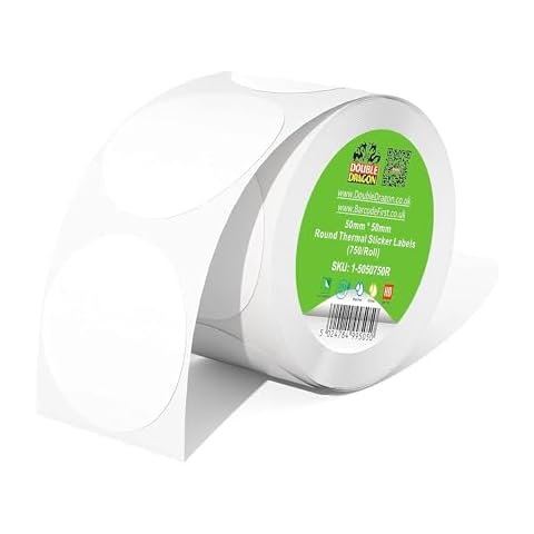 Double Dragon 750 Premium Round Sticker Labels Cover