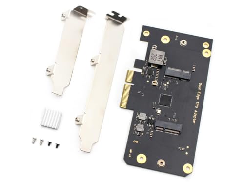Adaptateur PCIe Dual Edge TPU Coral M.2 créez votre serveur domotique intelligent PCIe Gen3 x4