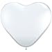 11" Diamond Clear Heart Balloons (10 ct) (10 per package)