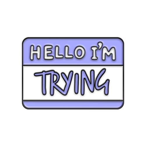 Image of Fun Dialog Enamel Brooch Pins - Express Your Mood with Humor