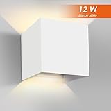 💡【Larga duración】:La lámpara de pared GHB con potencia de 12W, voltaje de 220V, crea un efecto fantástico en la pared. En condiciones normales, la vida útil de la lámpara de pared es de 5000 horas.