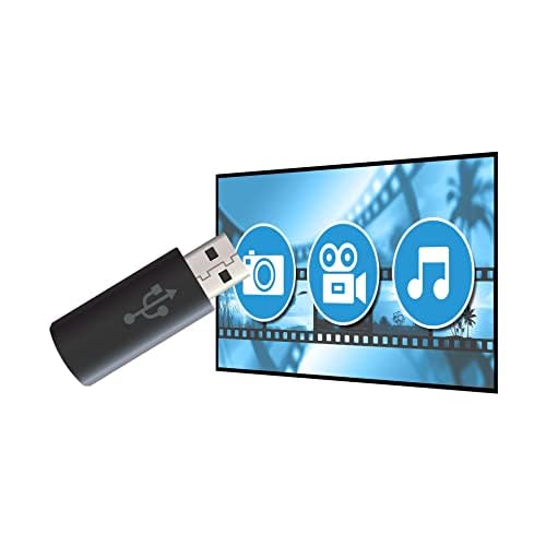 Megasat HD 644 T2 – DVB-T2 Receiver (empfängt alle freien Sender über Antenne, USB-Mediaplayer, Full HD, SCART, HDMI) – Schwarz