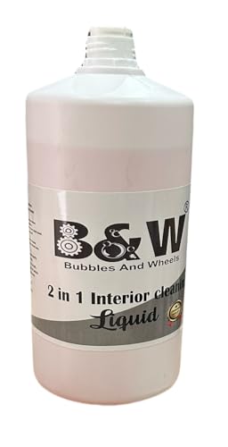 Image of B&W 2-in-1 Interior Cleaning Liquid | Car Interior Cleaner for Dashboard, Fabric Seats, Leatherette, Vinyl & Door Panels | Multi Surface Detailer for Cars & Bikes | 1 Kg