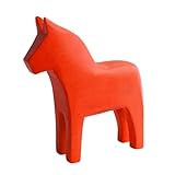 【Construction en bois massif de qualité supérieure】 : Fabriquée en bois massif, cette figurine de cheval de Dalécarlie est d'une grande robustesse. Son polissage soigné lui confère une surface lisse et raffinée, témoignant d'une qualité exceptionnelle.