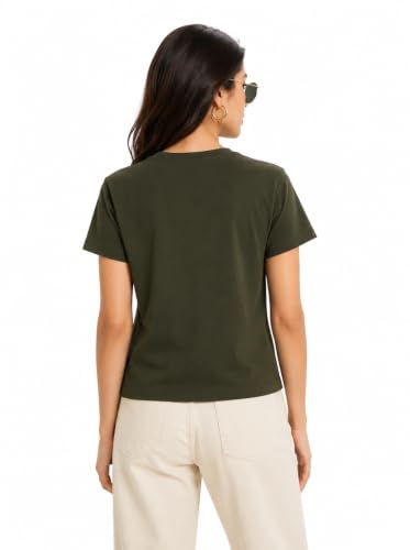Image of Women's Plain Cotton T-Shirt