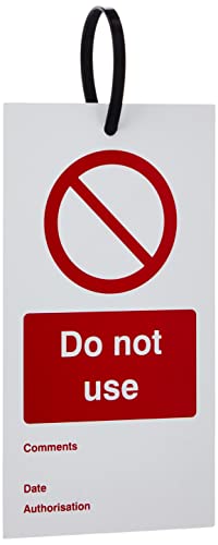 Caledonia Signs 53434 englisches Schild „Do not use“, Sicherheitsetiketten, doppelseitig verwendbar, 10 Stück