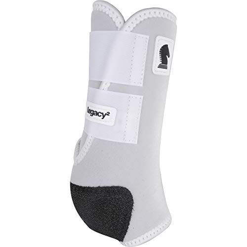 Image of Classic Equine Legacy2 Support Boots, Front (White, Large)