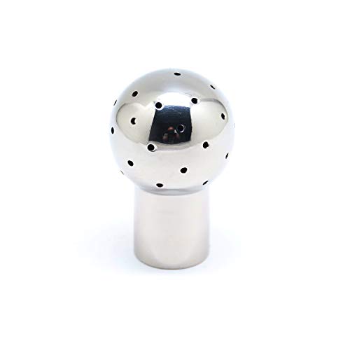 QiiMii Fixed Spray Ball Stainless Steel 304 Tank Cleaning Ball 1/2" NPT Threaded (1/2" INCH)