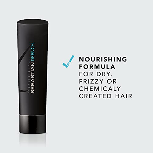 Sebastian Professional Drench Shampoo & Conditioner, Deep Moisturizing, For Chemically Treated Hair, Bundle Set, 8.4 Fl Oz, #TOP2