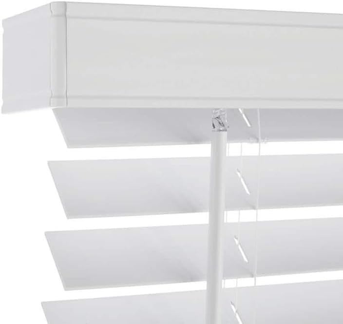 Miniatura 9 de Personalizado para Tu Ventana - Blinds Emporium Persianas Sin Cordón Blancas de 2 Pulgadas de Madera Sintética para Ventanas y Puertas Interiores