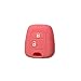 Carcasa colorida de silicona blanda para carcasa de llave de coche, 2 botones, para Citroën C1, C2, C3, C5, Picasso, Xsara, Saxo, Berlingo, en 10 fantásticos colores Rosa